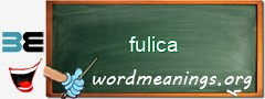 WordMeaning blackboard for fulica